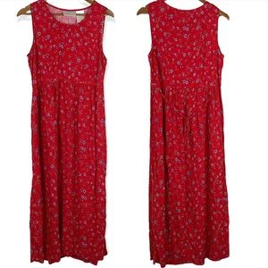 Vintage Sleeveless Floral Dress